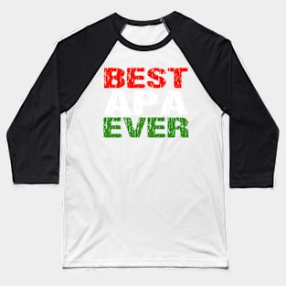 Hungarian Dad Best Apa Ever Father Apa Hungary Flag Distressed Baseball T-Shirt